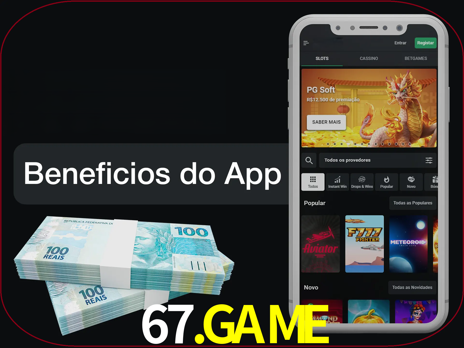 Obtenha todos os benefícios usando o aplicativo.