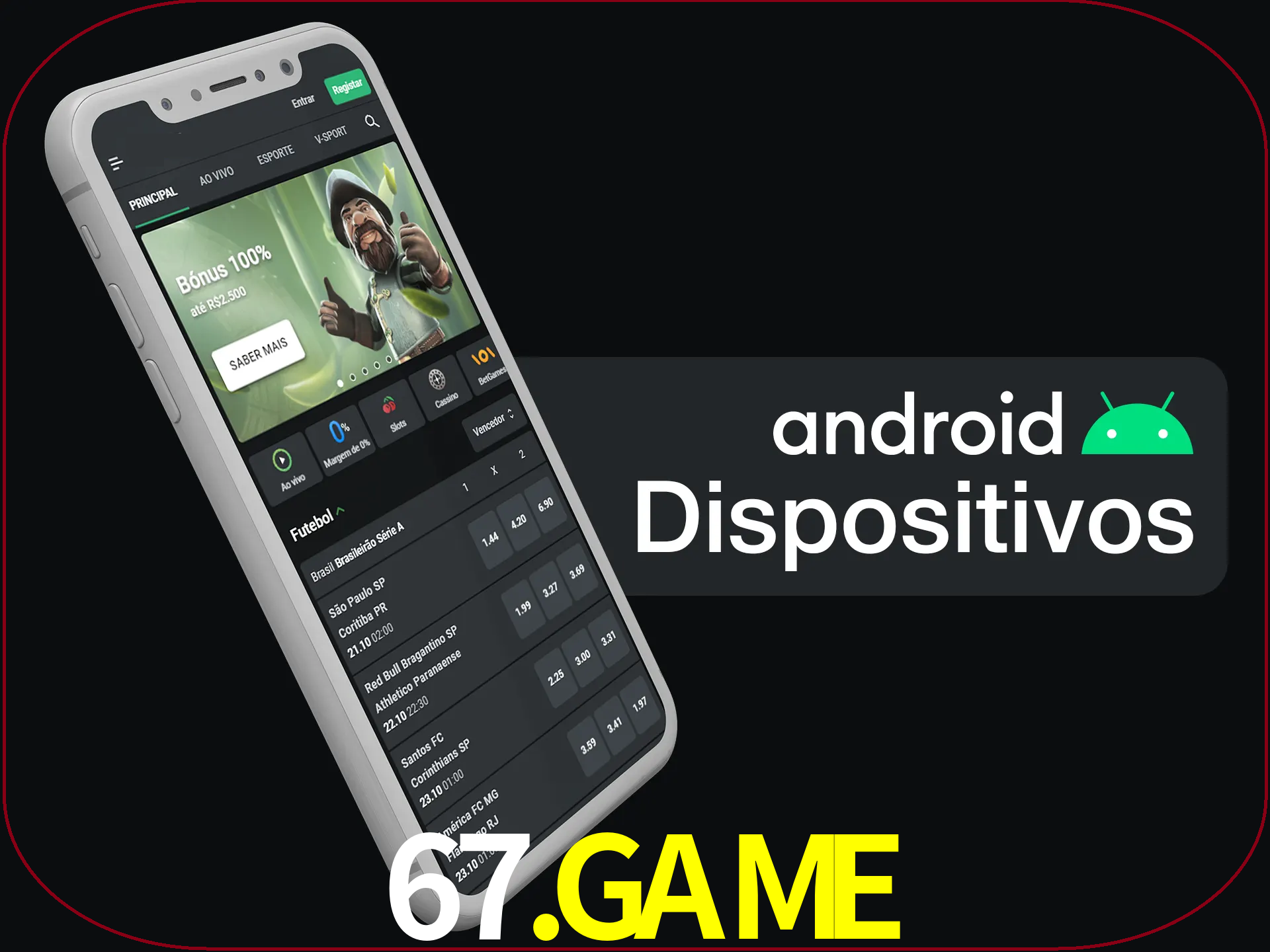 O aplicativo suporta a maioria de todos os dispositivos Android.