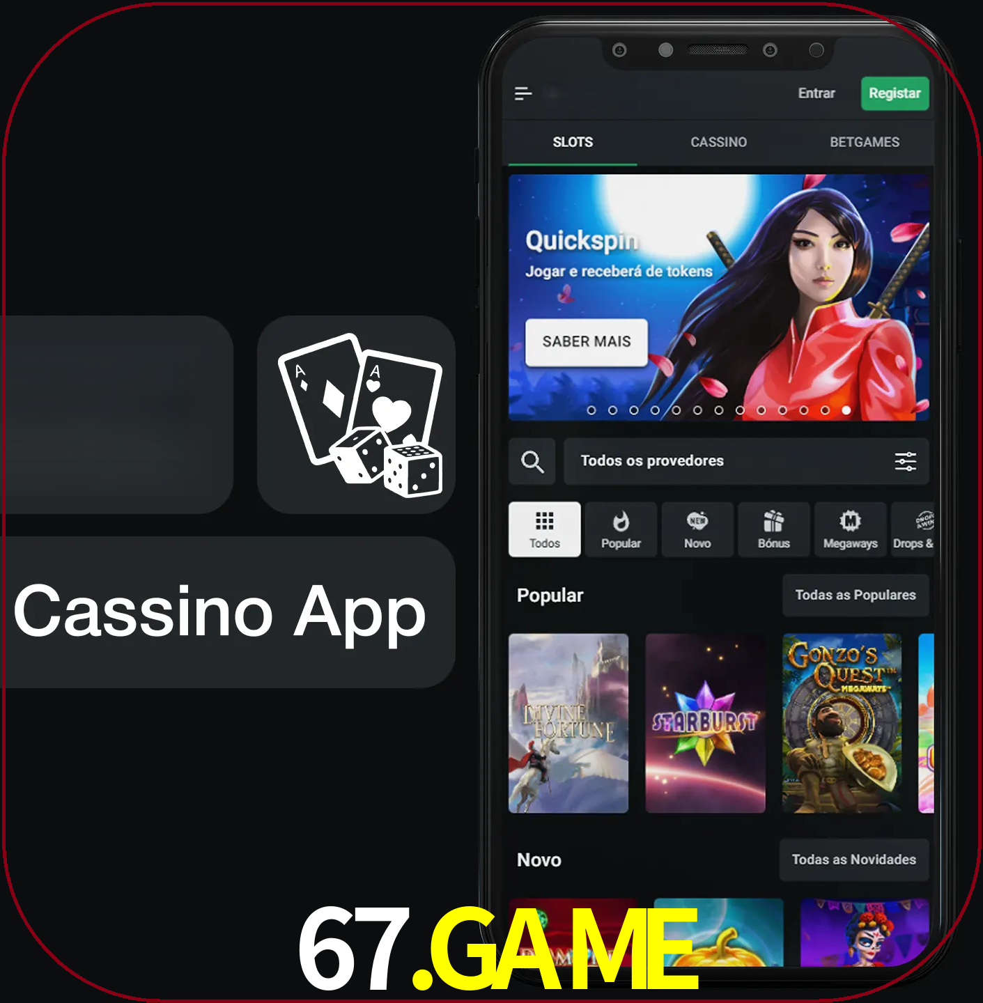 Jogue jogos de cassino e ganhe.