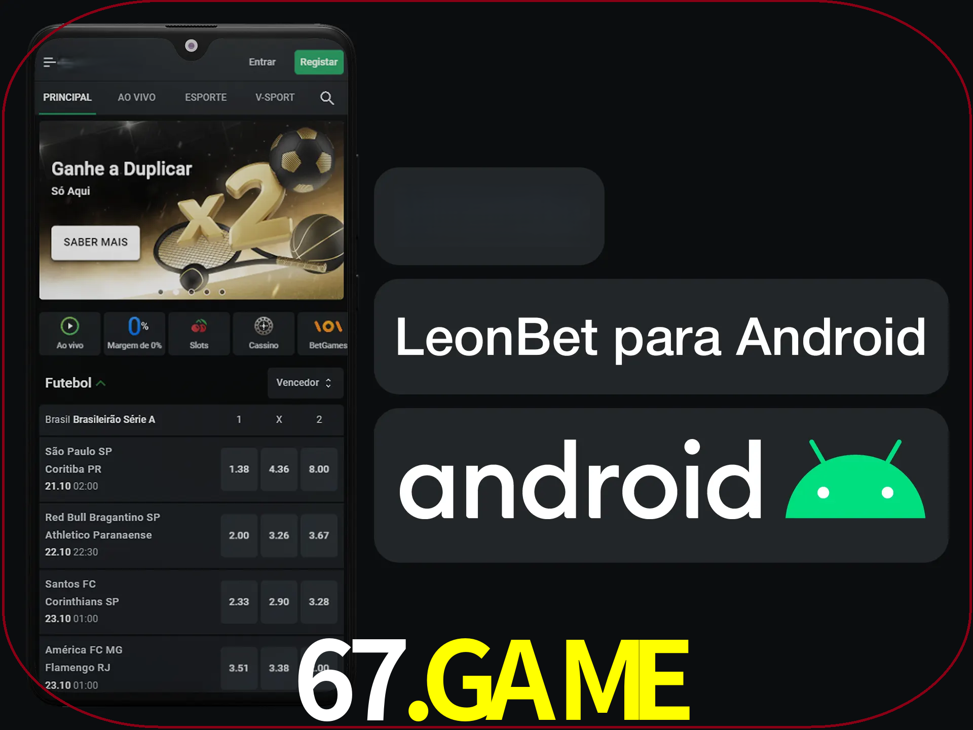 Adquira sua versão poket de LeonBet.
